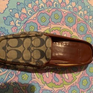 Vintage Wooden Coach Clog/Mule